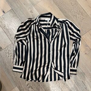 Elegant Striped Button Down Shirt